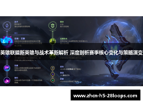 英雄联盟新英雄与战术革新解析 深度剖析赛季核心变化与策略演变 英雄联盟新英雄与战术革新解析 深度剖析赛季核心变化与策略演变
